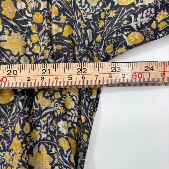 Isabel Marant Etoile Silk Blend Floral Long Sleeve Maxi Dress US 10 *FLAWED - Picture 13 of 16